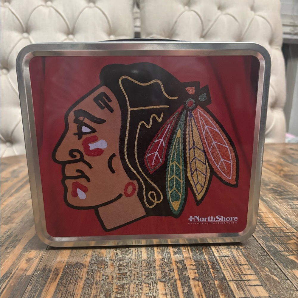 Chicago Blackhawks Metal Lunch/Storage Box